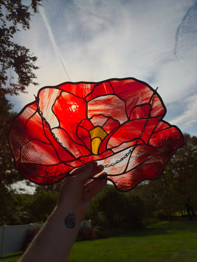 Rev. Jonathan's Poppy Stained Glass