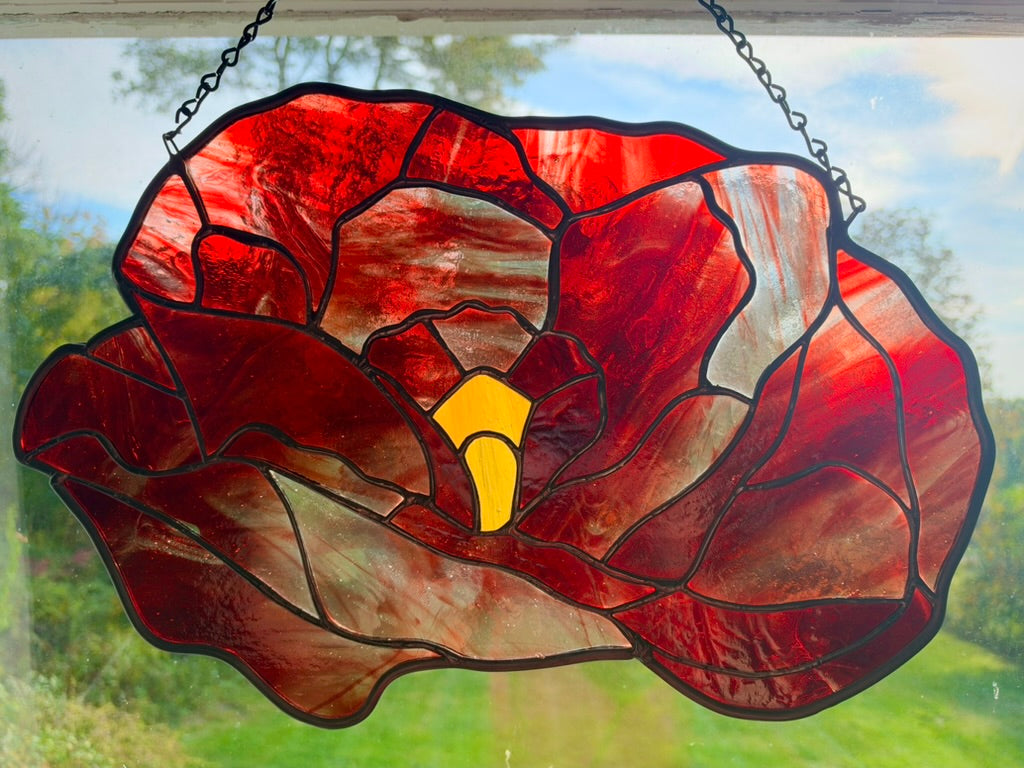 Rev. Jonathan's Poppy Stained Glass